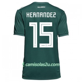 Camisolas de Futebol México Hernandez 15 Equipamento Principal Copa do Mundo 2018 Manga Curta